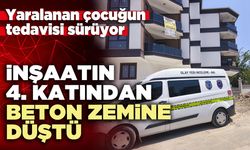 İnşaatın 4. katından beton zemine düştü