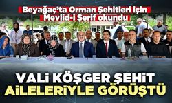 Vali Köşger Şehit Aileleriyle görüştü