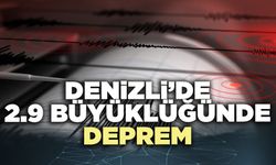 Denizli’de 2.9 büyüklüğünde deprem