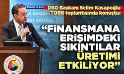 Selim Kasapoğlu: “Finansmana erişimdeki sıkıntılar üretimi etkiliyor”