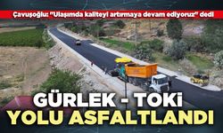 Gürlek - TOKİ yolu asfaltlandı