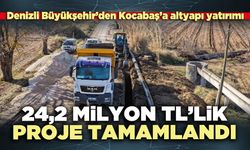 24,2 Milyon TL’lik proje tamamlandı