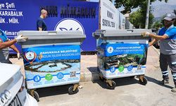 Pamukkale’de çöp konteynerleri güzelleşti