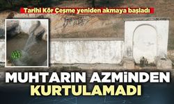 Muhtarın azminden kurtulamadı