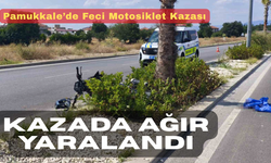 Pamukkale’de Feci Motosiklet Kazası