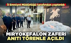 Miryokefalon Zaferi Anıtı törenle açıldı