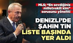 MLS; “En sevdiğiniz milletvekili kim” sorusunu yöneltti, Denizli’de Şahin Tin liste başında yer aldı