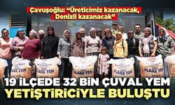 19 İlçede 32 bin çuval yem yetiştiriciyle buluştu