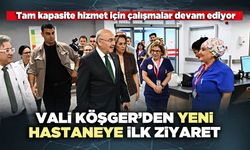 Denizli Valisi Yeni Acil Durum Hastanesini inceledi