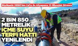 2 Bin 850 Metrelik İçme Suyu Terfi Hattı Yenilendi