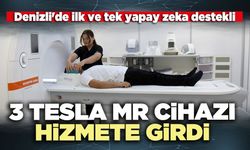 Denizli'de ilk ve tek yapay zeka destekli 3 TESLA MR cihazı hizmete girdi