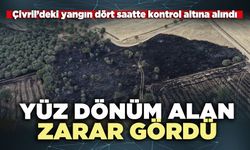 Çivril’deki yangında yüz dönüm alan zarar gördü