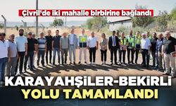 Karayahşiler-Bekirli yolu tamamlandı