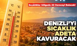 Denizli’yi Sıcaklık Adeta Kavuracak