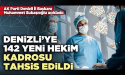 Denizli’ye 142 yeni hekim kadrosu tahsis edildi