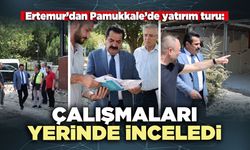 Ertemur çalışmaları yerinde inceledi