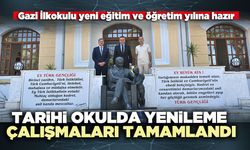 Tarihi okulda yenileme çalışmaları tamamlandı