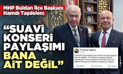 Hamdı Taşdelen: “Suavi konseri paylaşımı bana ait değil”