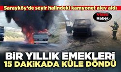Bir yıllık emekleri 15 dakikada küle döndü