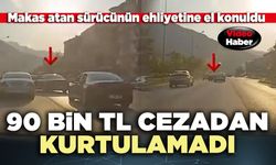 90 Bin TL cezadan kurtulamadı