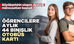 Öğrencilere aylık 44 binişlik otobüs kartı