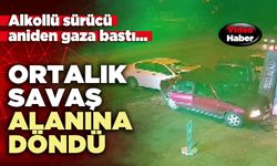 Alkollü sürücü aniden gaza bastı, ortalık savaş alanına döndü