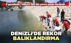 İl genelinde 1 milyon 386 bin yavru sazan bırakıldı