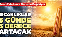 Denizli’de Hava Durumu Değişiyor “Sıcaklıklar 5 Günde 5 Derece Artacak”