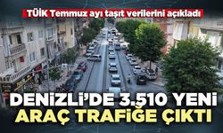 Denizli’de 3.510 yeni araç trafiğe çıktı