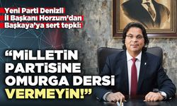 Horzum’dan Başkaya’ya sert tepki: “Milletin partisine omurga dersi vermeyin!”