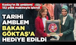 Tarihi Amblem Bakan Göktaş’a hediye edildi