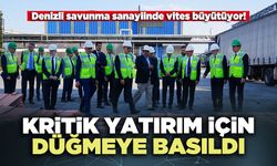 Kritik yatırım için düğmeye basıldı