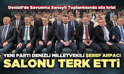 Yeni Parti Denizli Milletvekili Şeref Arpacı salonu terk etti