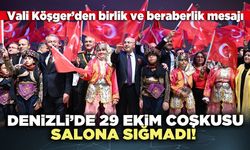 Denizli’de 29 Ekim coşkusu salona sığmadı!