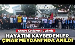 Ankara Katliamın 11. Yılında hayatını kaybedenler Çınar Meydanı’nda anıldı
