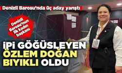 Denizli Barosu’nda üç aday yarıştı; ipi göğüsleyen Özlem Doğan Bıyıklı oldu
