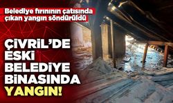 Çivril’de eski belediye binasında yangın!