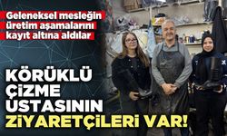 Körüklü çizme ustasının ziyaretçileri var!