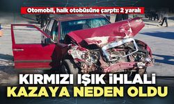 Kırmızı ışık ihlali kazaya neden oldu