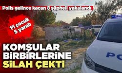 Komşular birbirlerine silah çekti
