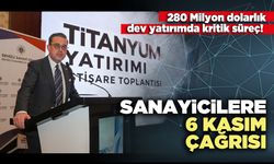 Sanayicilere 6 Kasım çağrısı