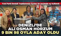 Denizli’de Ali Osman Horzum 9 bin 98 oyla aday oldu