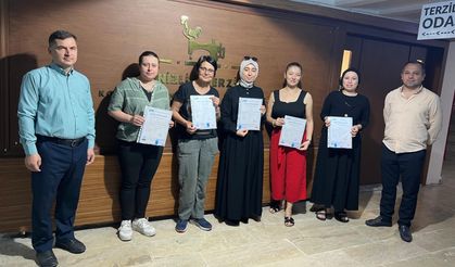 Denizli'de Terzilere Uluslararası Geçerli Mesleki Yeterlilik Belgesi Verildi