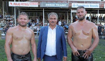 Beyağaç Er Meydanının başpehlivanı Nedim Gürel oldu