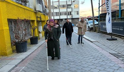 Denizli’de Görme Engellilere Bağımsız Hareket Eğitimi