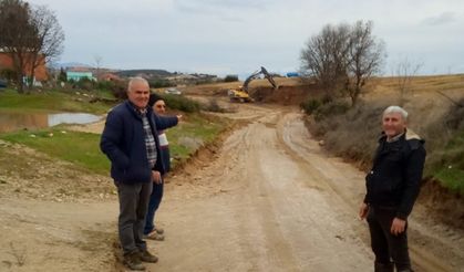 Türlübey’in yol sorununu büyükşehir çözdü