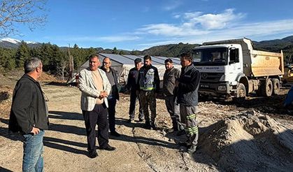 Beyağaç’ta arazi yolları düzenleniyor