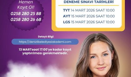 Denizli Büyükşehir’den Öğrencilere Aylık Online Deneme Sınavı Desteği