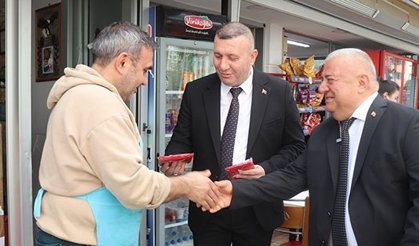 DESOB Başkanı Erbeği esnafı ziyaret etti