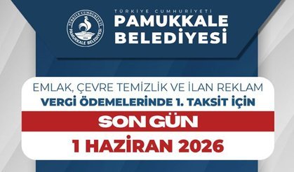 Pamukkale’de Vergi Ödemeleri’nde son gün 1 haziran!